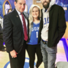 Stringer (right) fell ill after returning from a dream trip with his wife Lauren (center) to meet Duke Blue Devils men’s basketball coach, Mike Krzyzewski (left) a few days before Christmas.