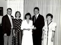 Jenifer Jenkins, Mr. and Mrs. Don Jenkins, and President Clinton